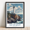 Isle Of Wight Vintage Style Print