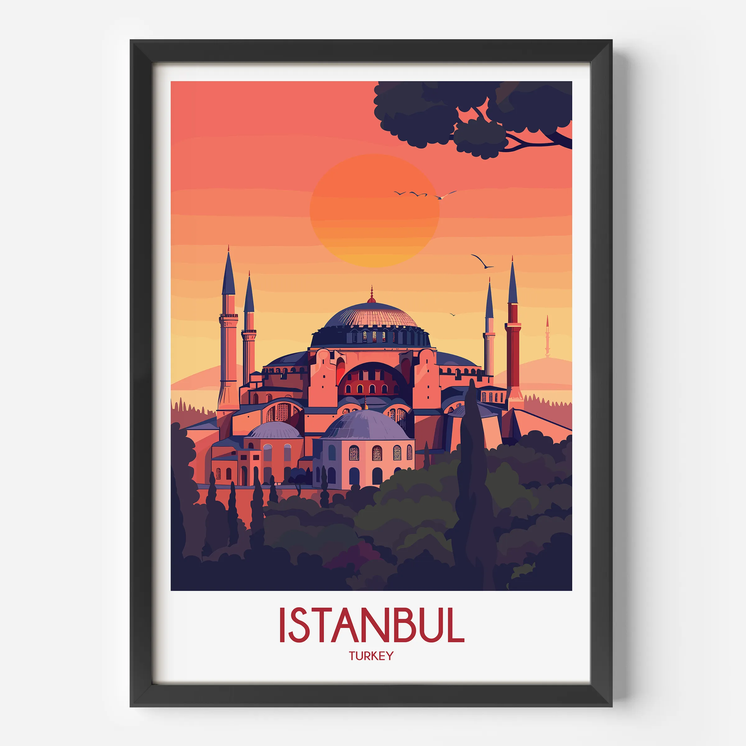 Istanbul Modern Travel Poster
