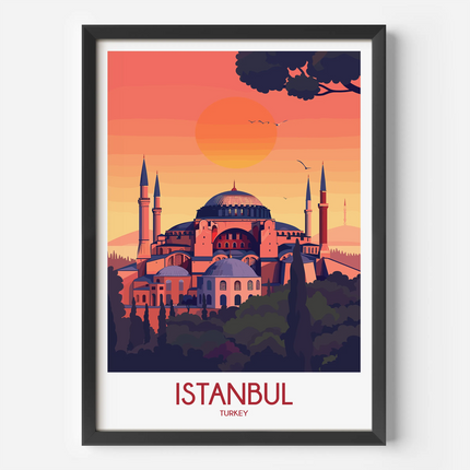 Istanbul Modern Travel Poster