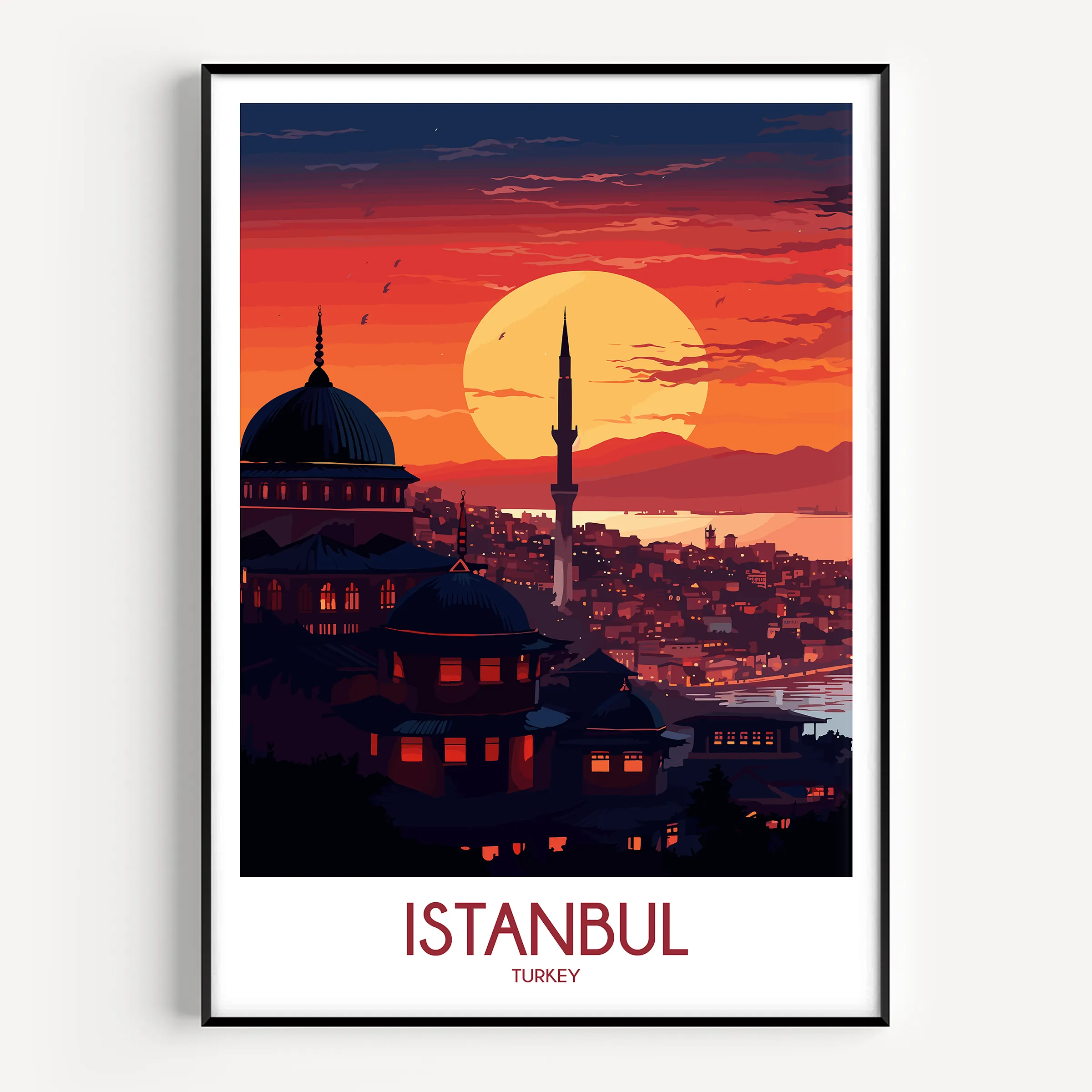 Istanbul Modern Travel Poster