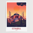 Istanbul Vintage Style Print