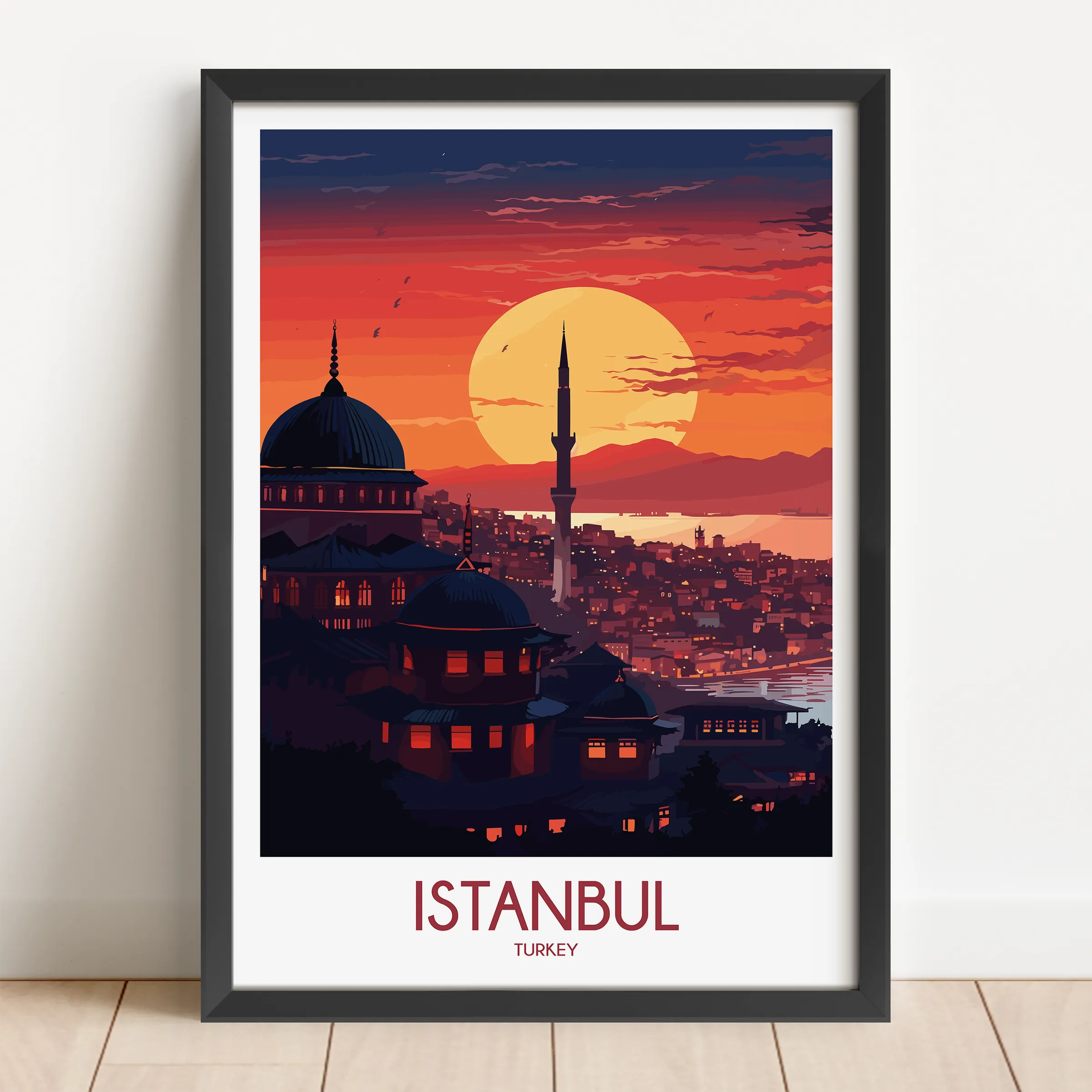 Istanbul Vintage Style Print
