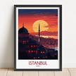 Istanbul Vintage Style Print