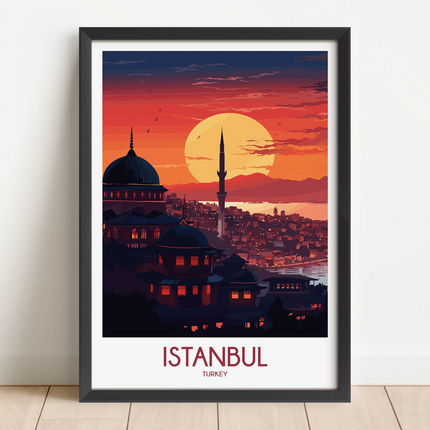 Istanbul Vintage Style Print