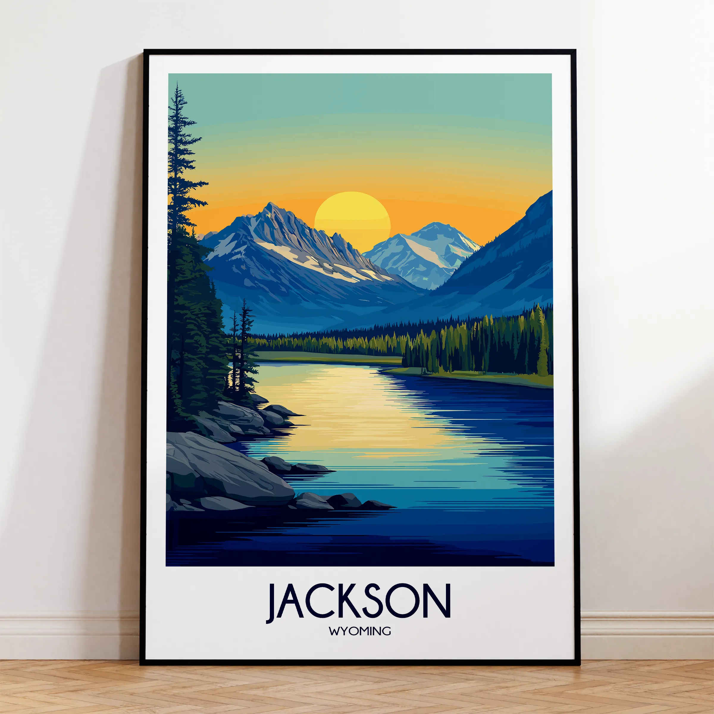 Jackson Modern Travel Poster