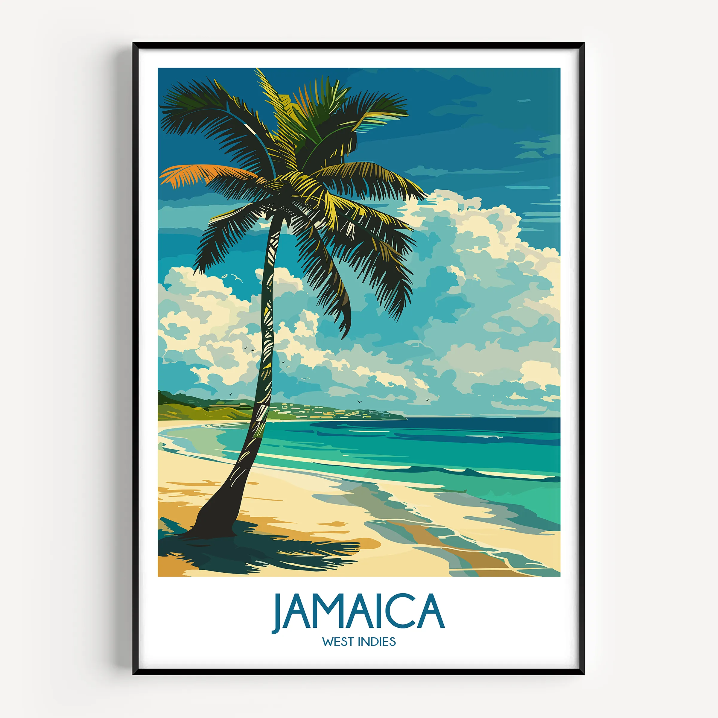 Jamaica Modern Travel Poster
