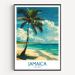 Jamaica Modern Travel Poster