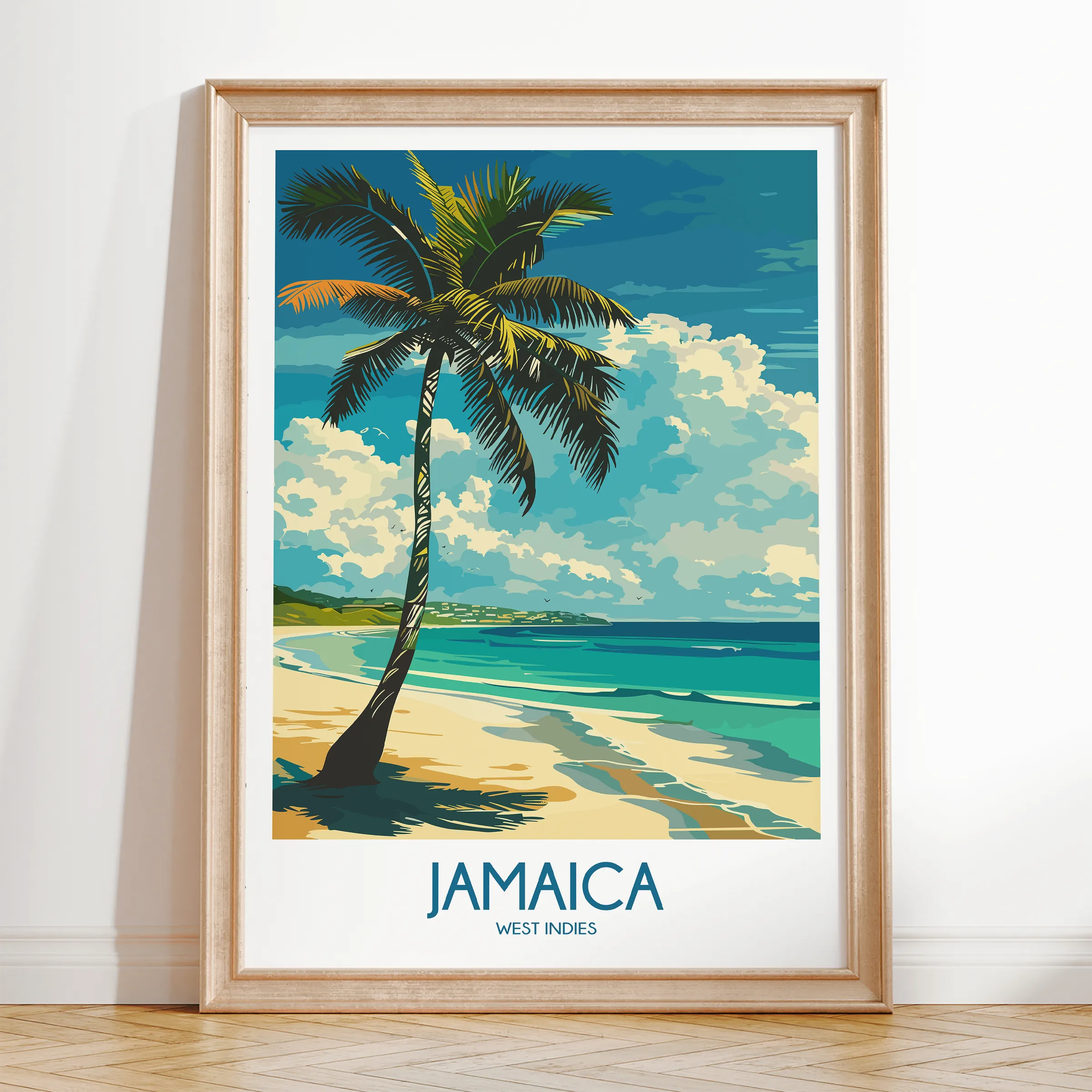 Jamaica Retro Travel Illustration