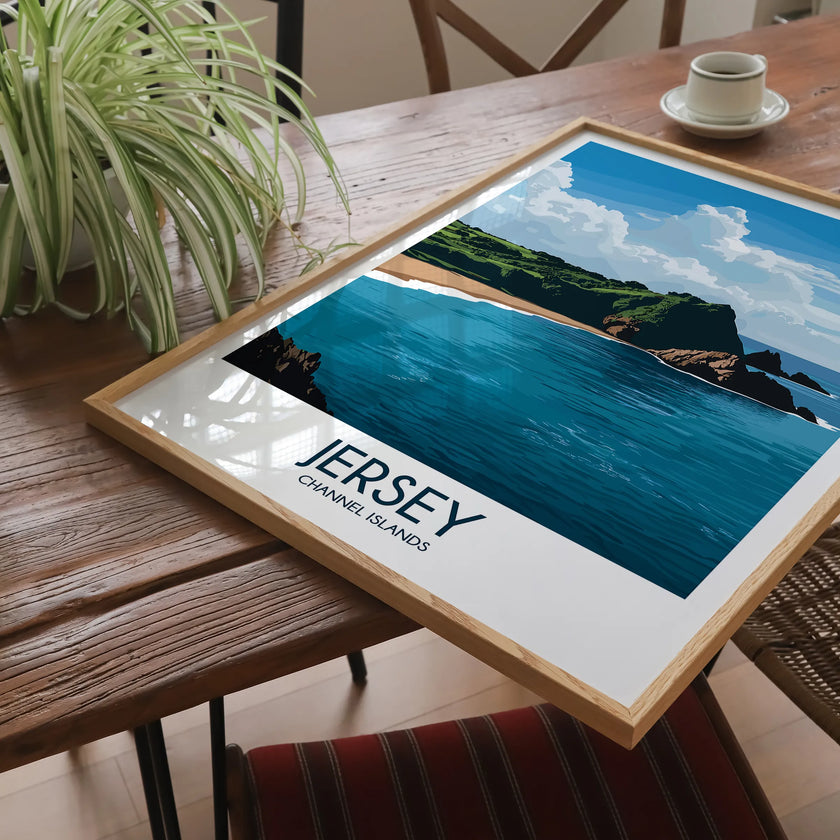 Jersey Modern Travel Poster
