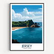 Jersey Retro Travel Illustration