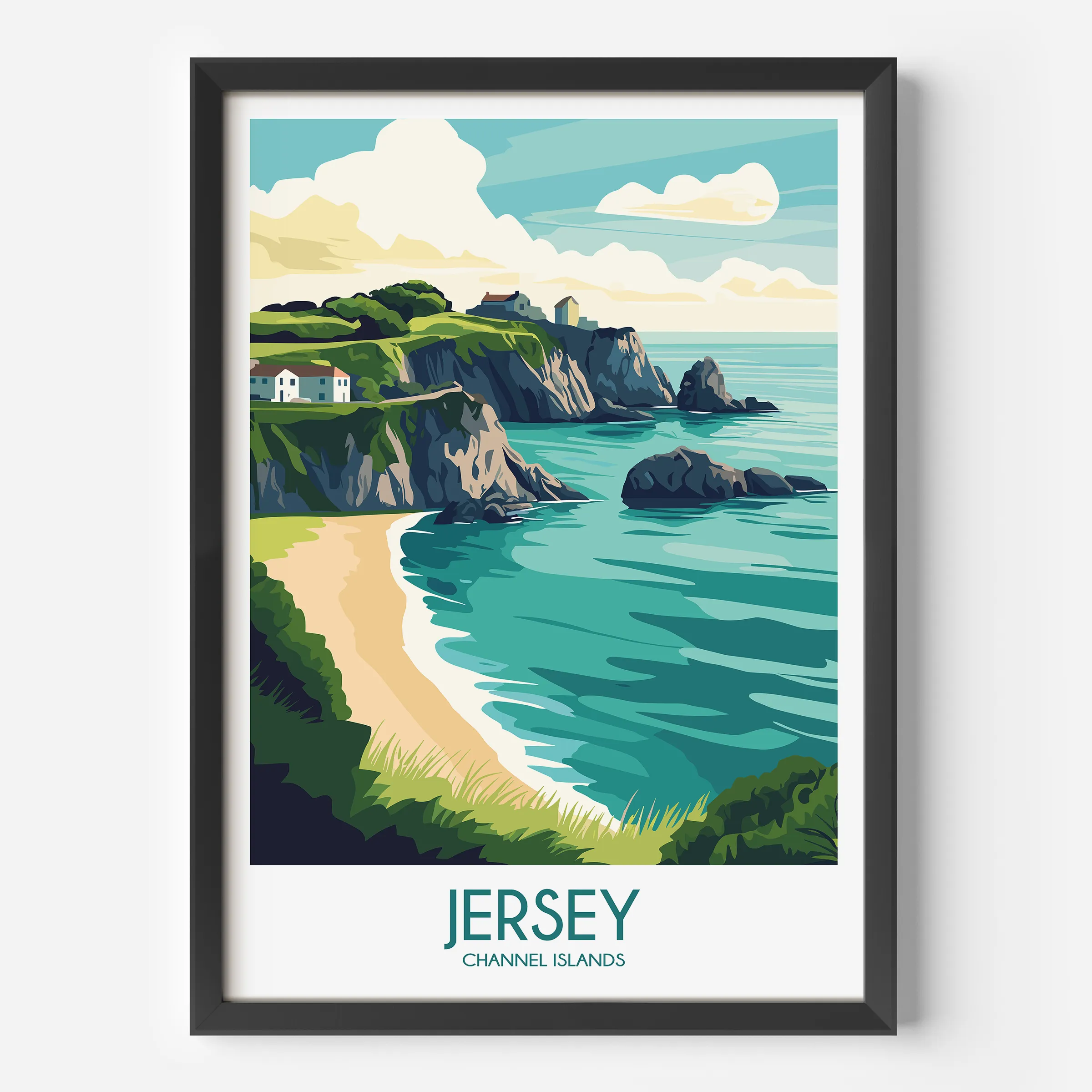 Jersey Souvenir Poster Print