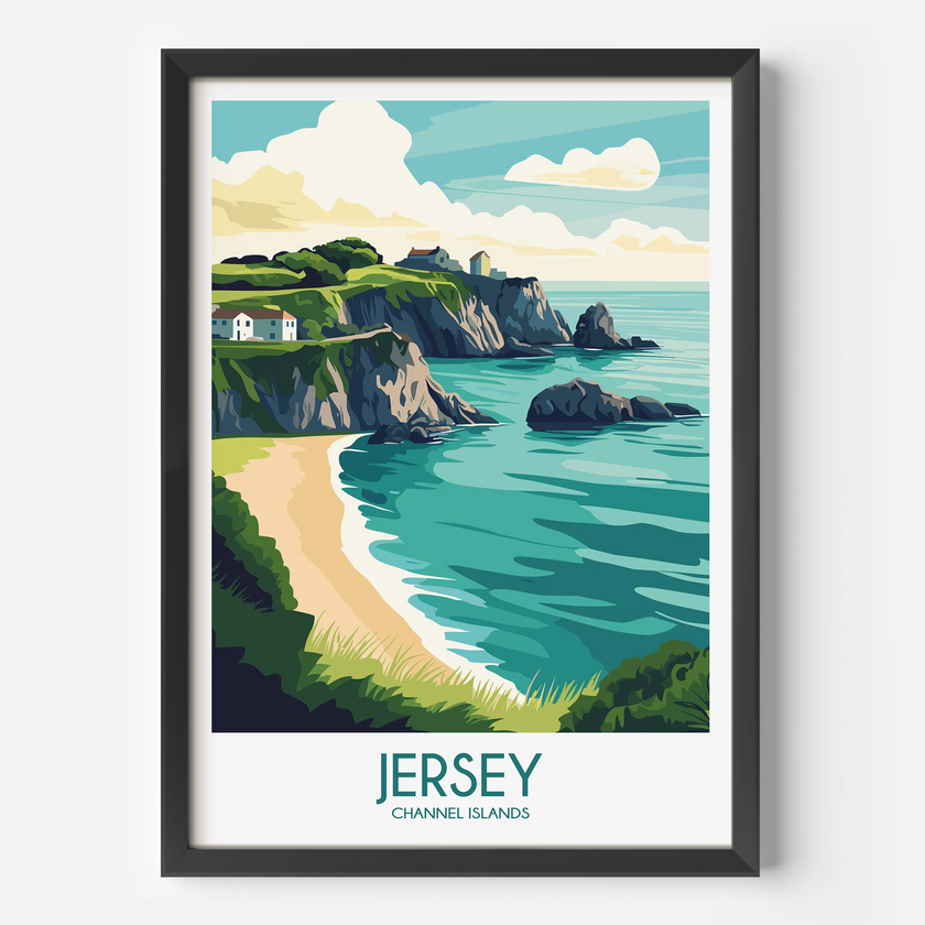 Jersey Souvenir Poster Print