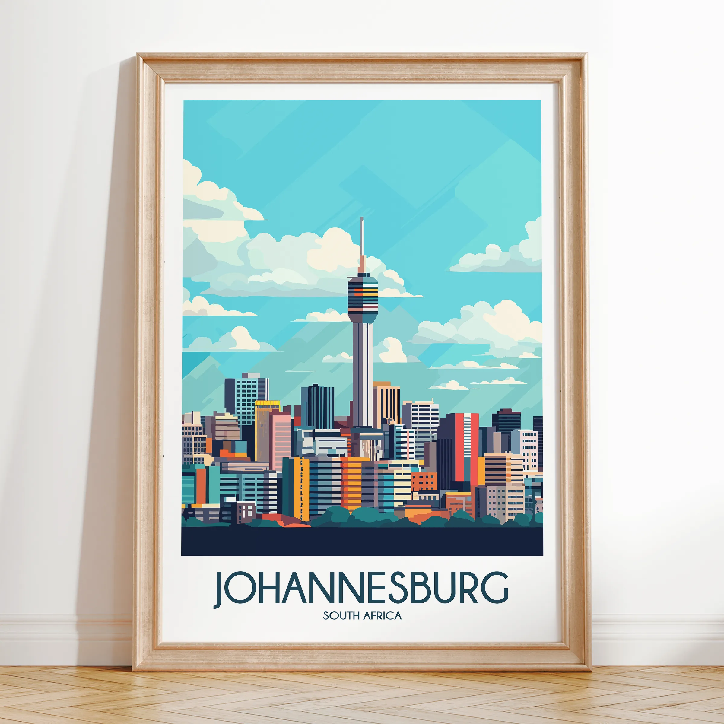 Johannesburg Destination Art Gift