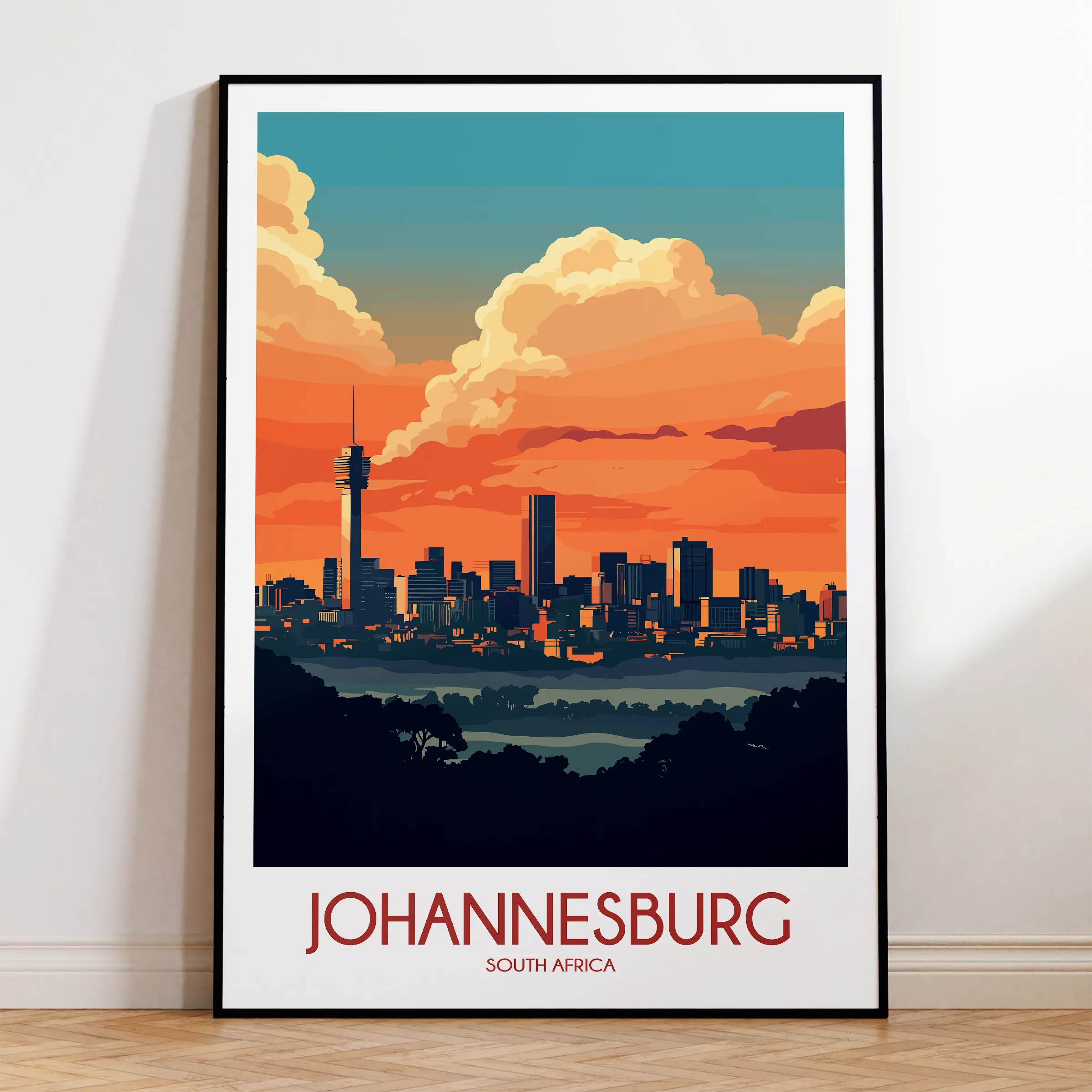 Johannesburg Destination Art Gift