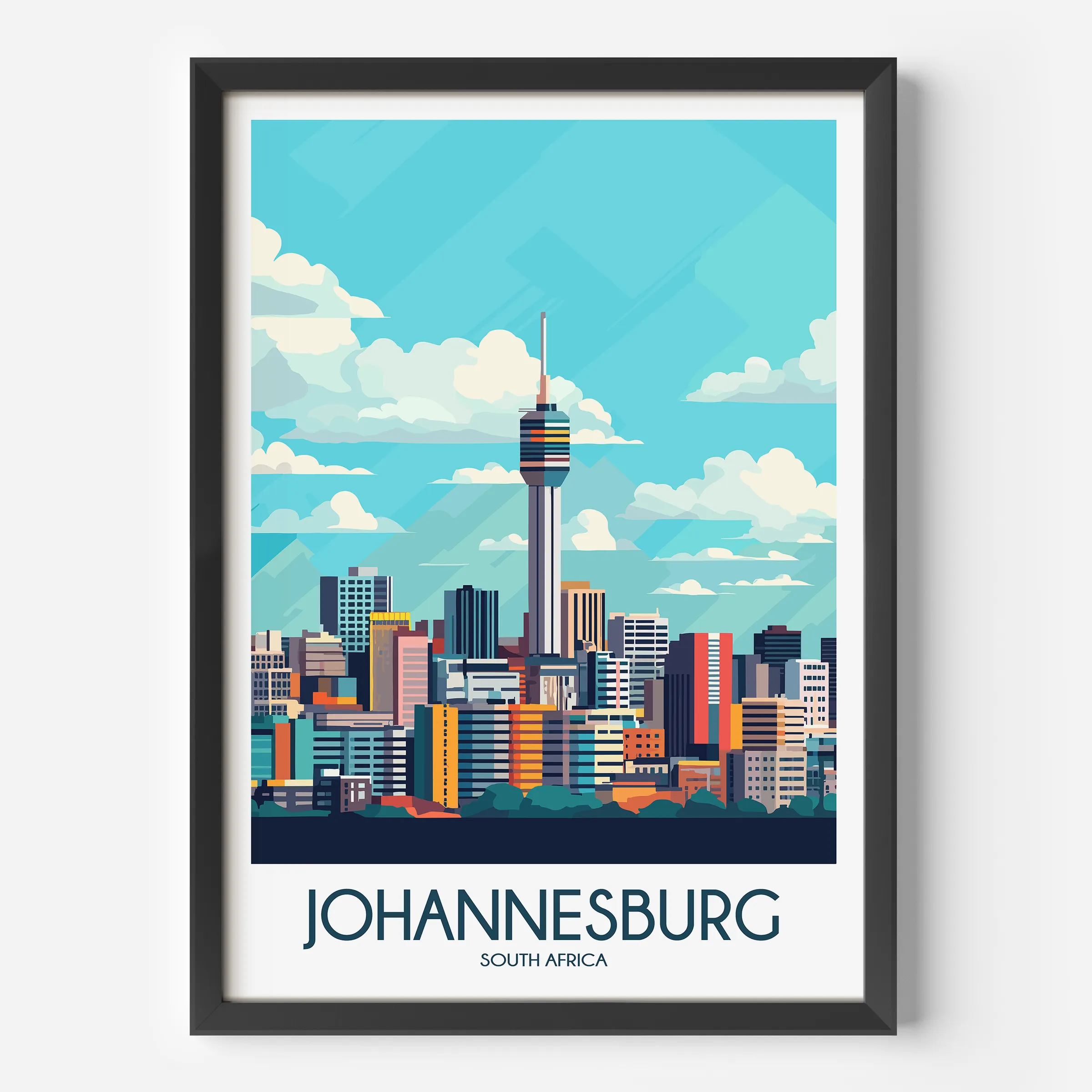 Johannesburg Minimalist Wall Art