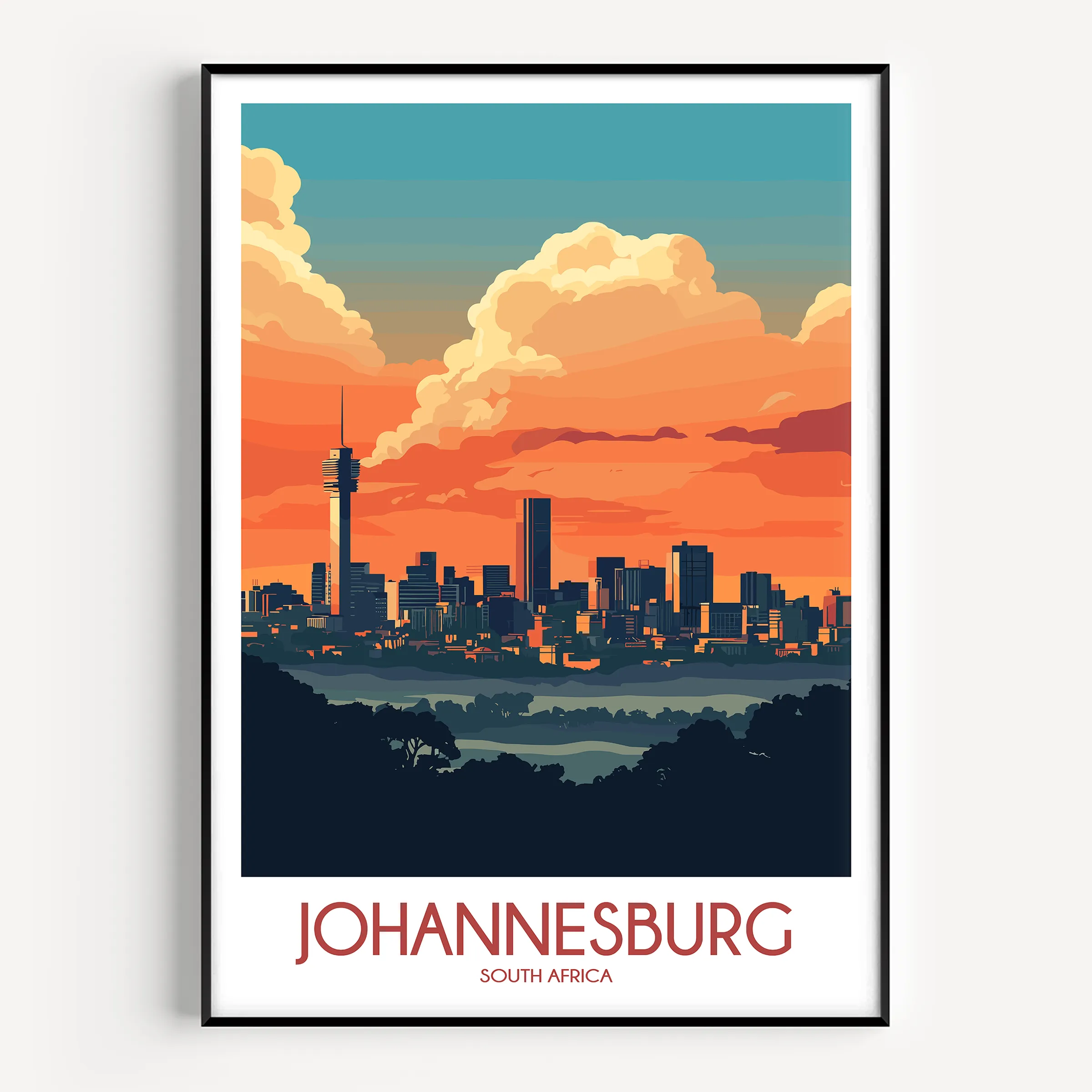 Johannesburg Minimalist Wall Art