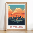 Johannesburg Modern Travel Poster