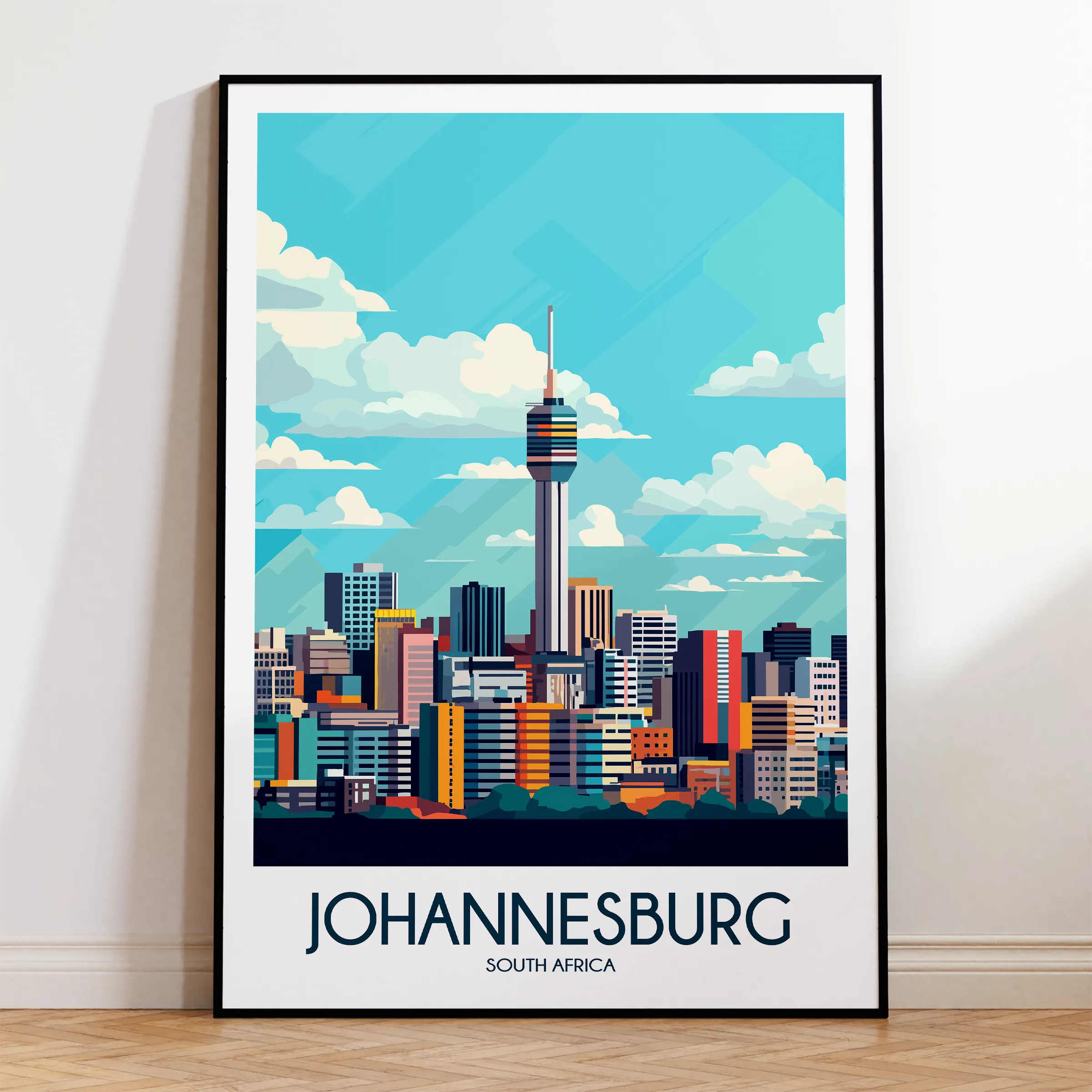 Johannesburg Modern Travel Poster