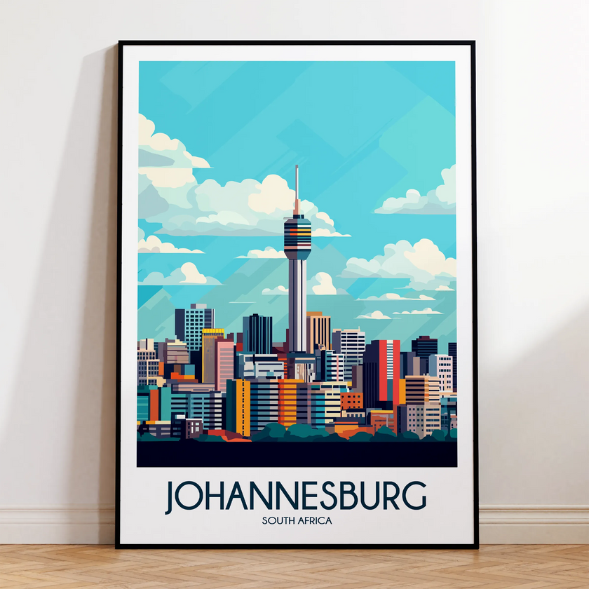 Johannesburg Modern Travel Poster