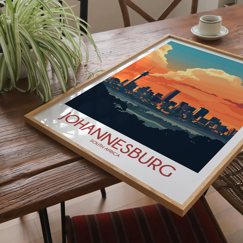 Johannesburg Retro Travel Illustration