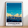 Johannesburg Retro Travel Illustration