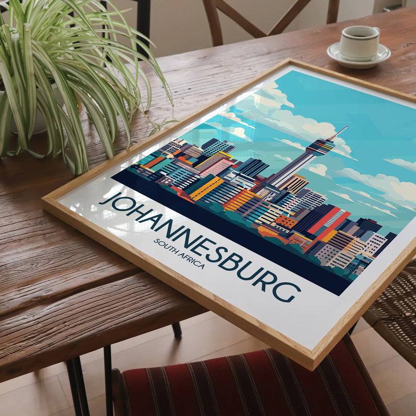 Johannesburg Souvenir Poster Print