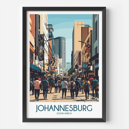Johannesburg Souvenir Poster Print
