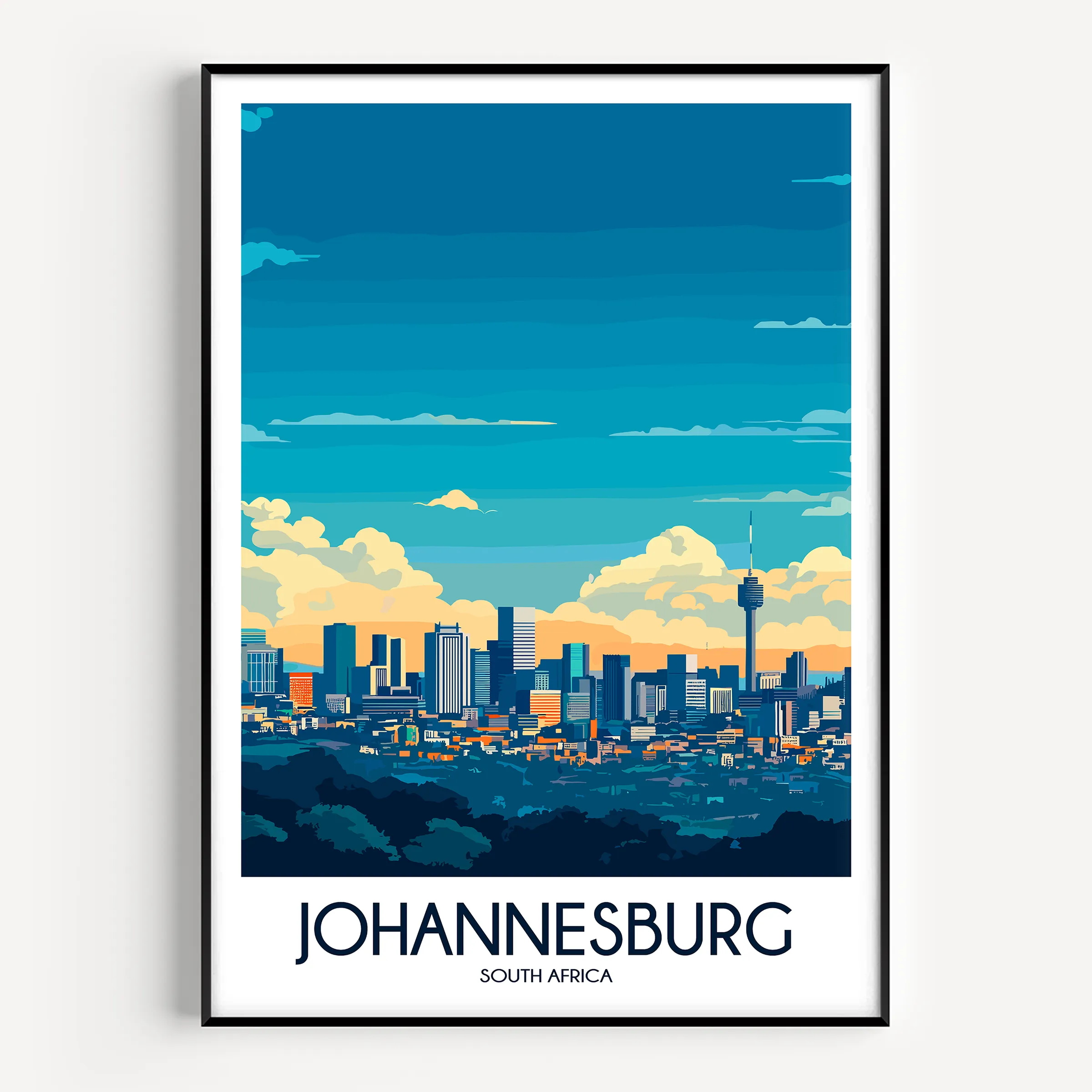 Johannesburg Souvenir Poster Print