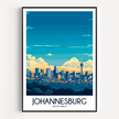 Johannesburg Souvenir Poster Print