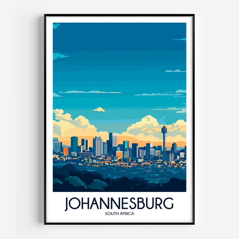 Johannesburg Souvenir Poster Print