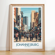 Johannesburg Vintage Style Print