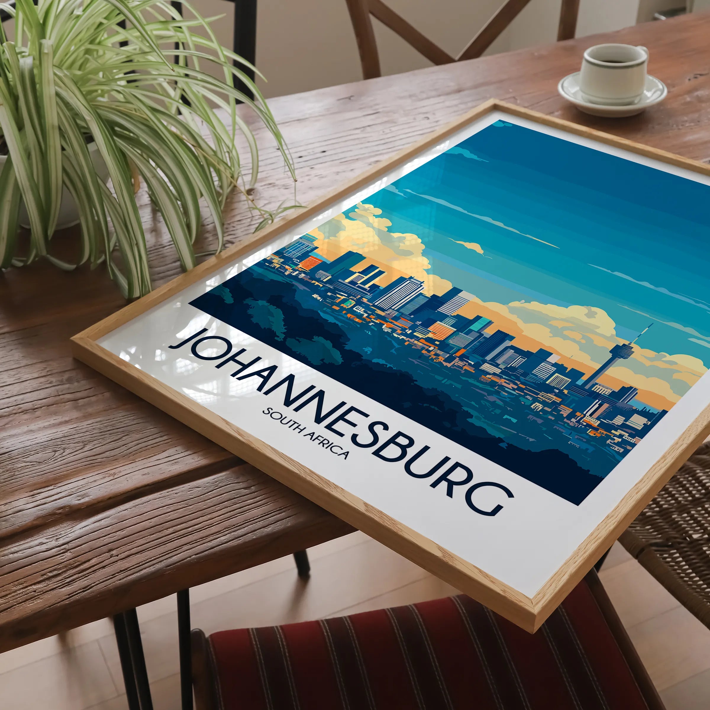 Johannesburg Vintage Style Print