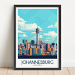 Johannesburg Vintage Style Print