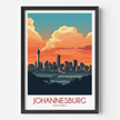 Johannesburg Vintage Style Print