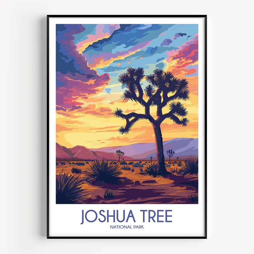 Joshua Tree Modern Travel Poster
