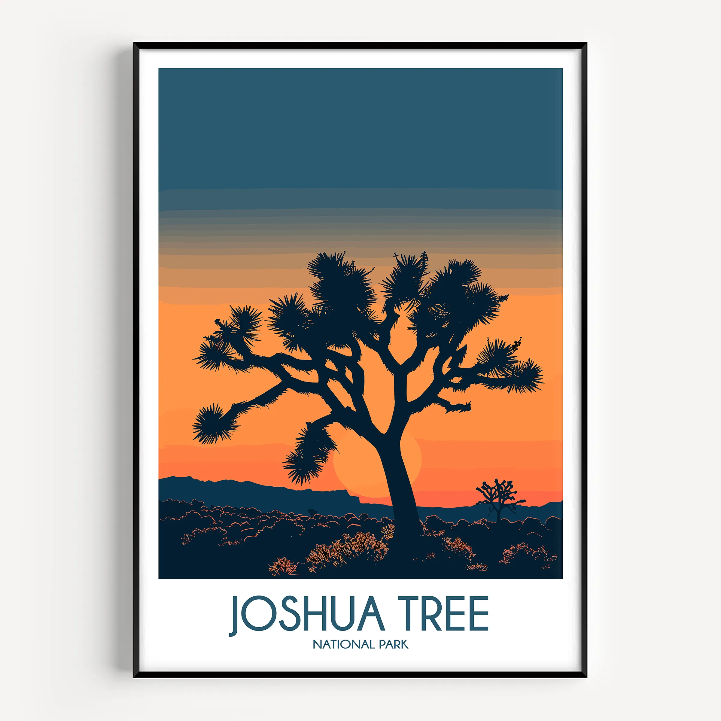Joshua Tree Modern Travel Poster