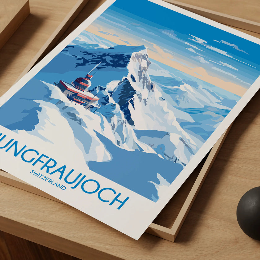 Jungfraujoch Destination Art Gift