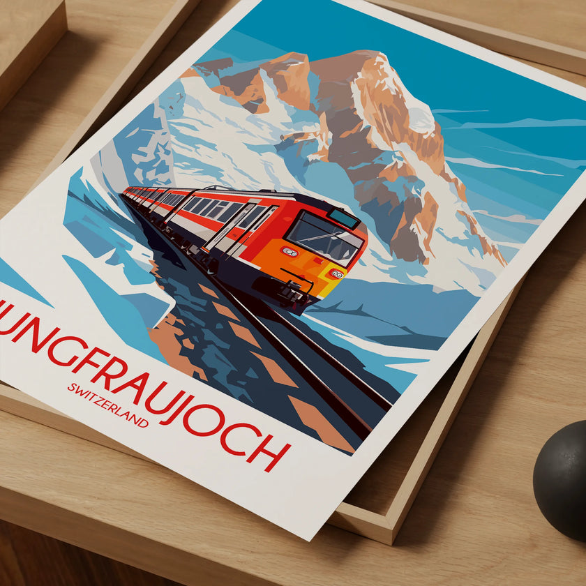 Jungfraujoch Destination Art Gift