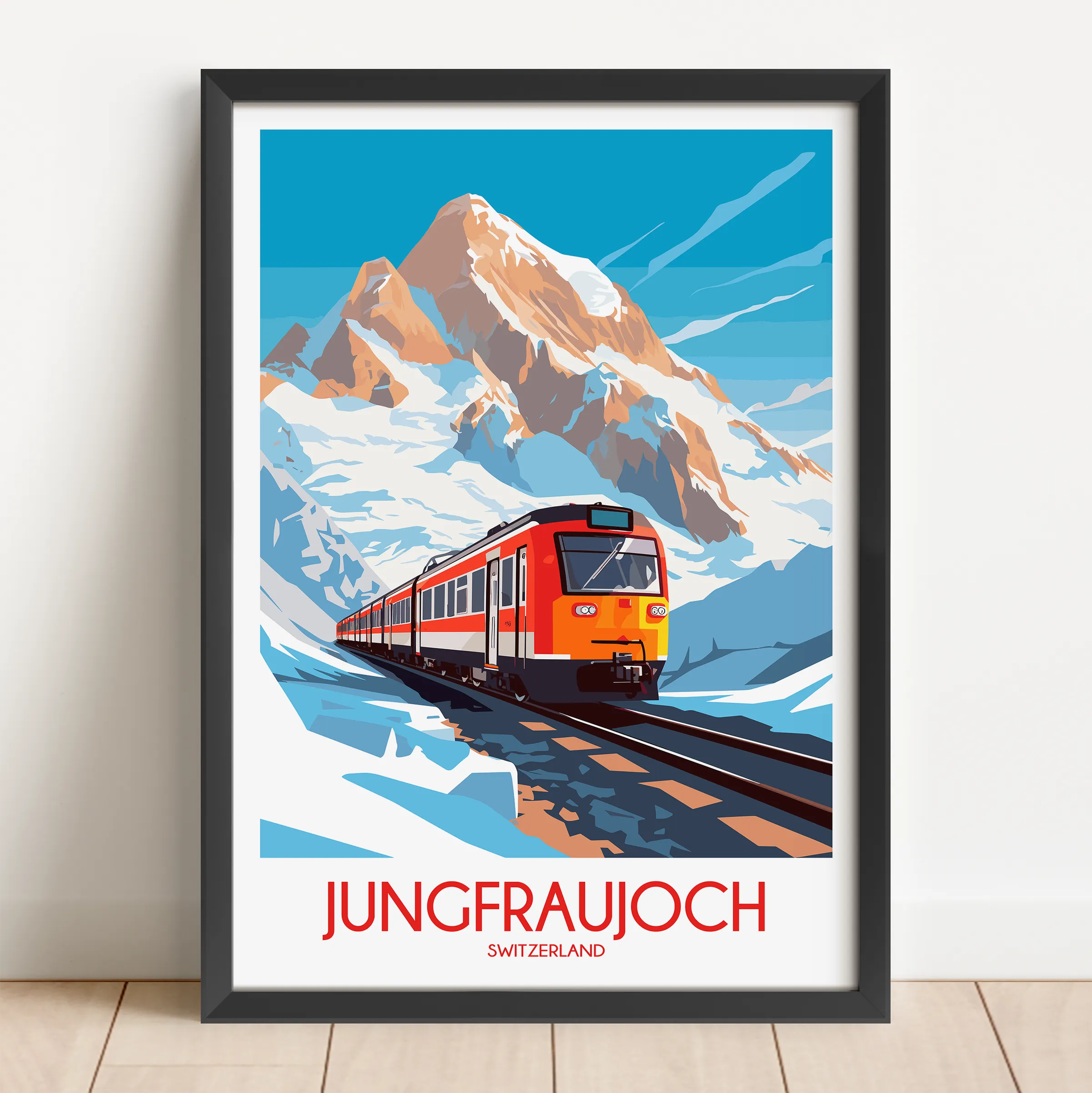 Jungfraujoch Minimalist Wall Art