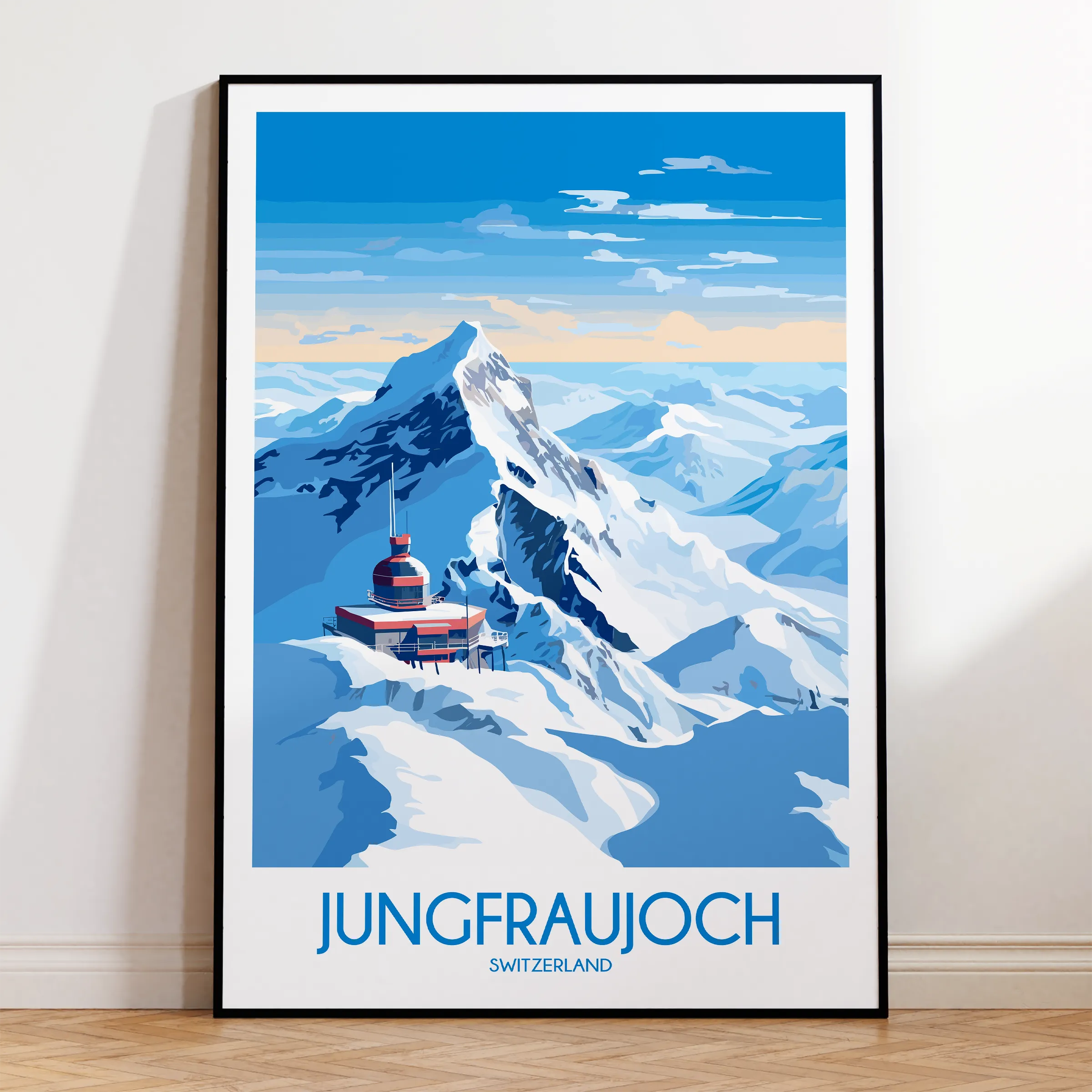 Jungfraujoch Scenic Landscape Art