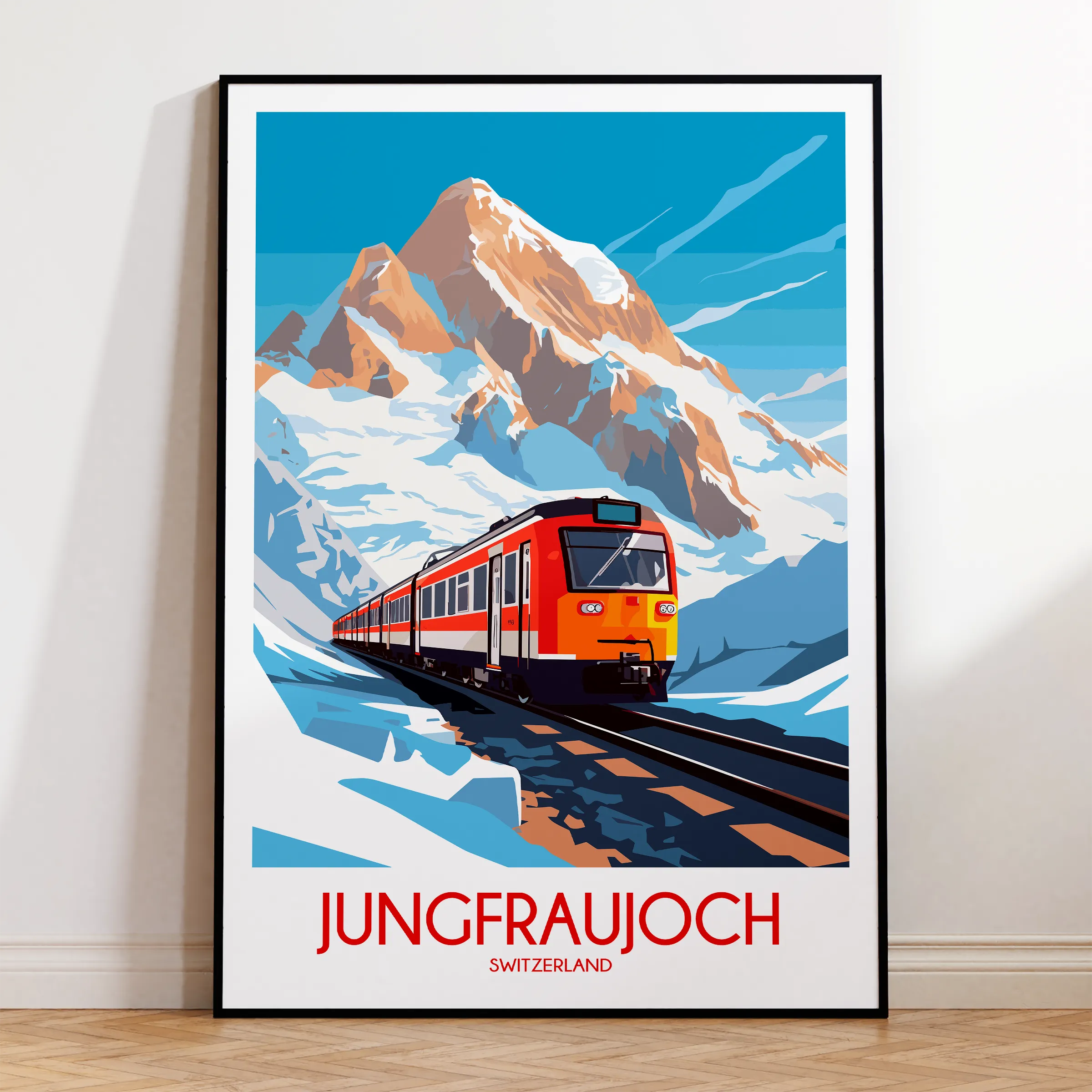 Jungfraujoch Scenic Landscape Art