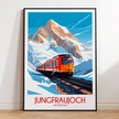 Jungfraujoch Scenic Landscape Art