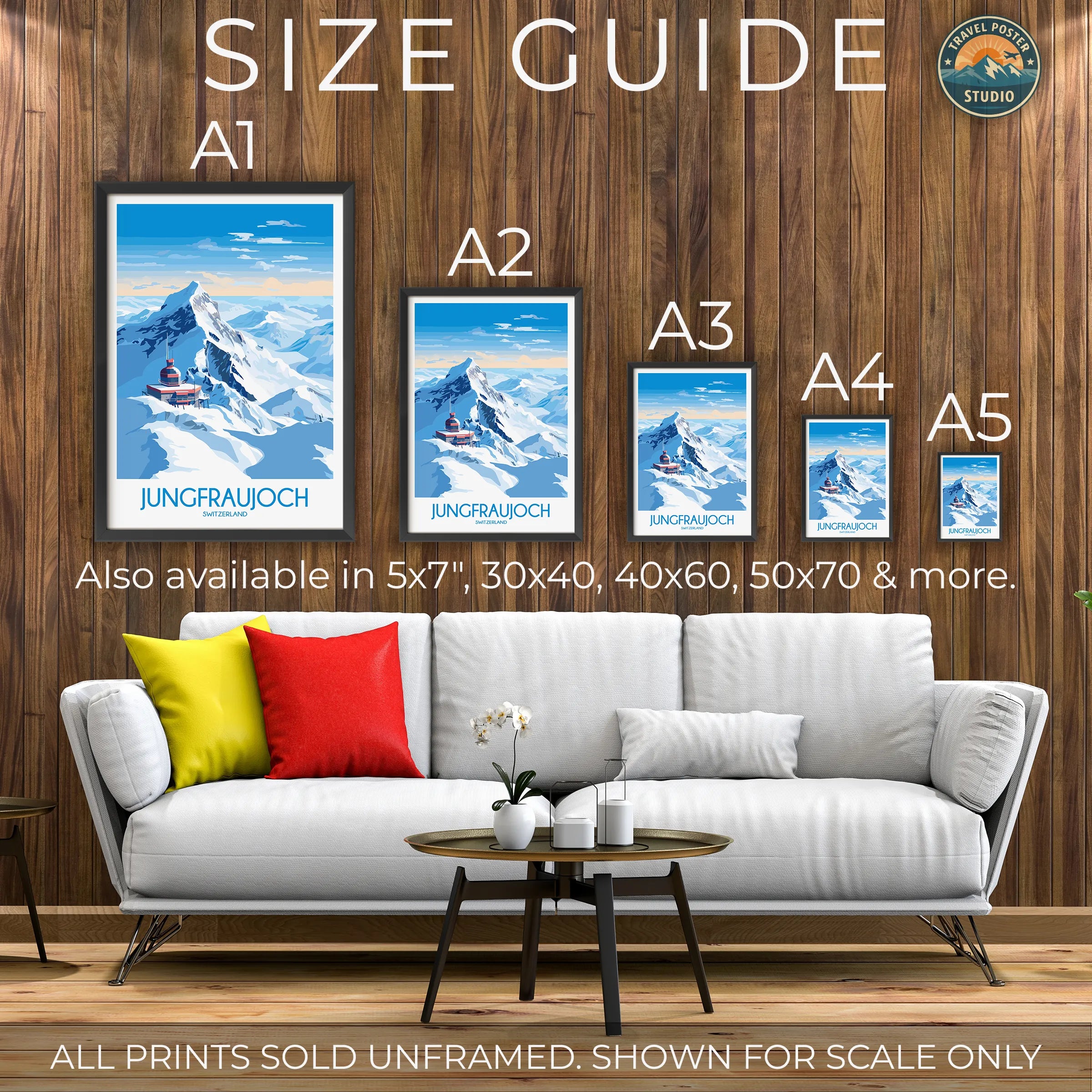 Jungfraujoch Souvenir Poster Print