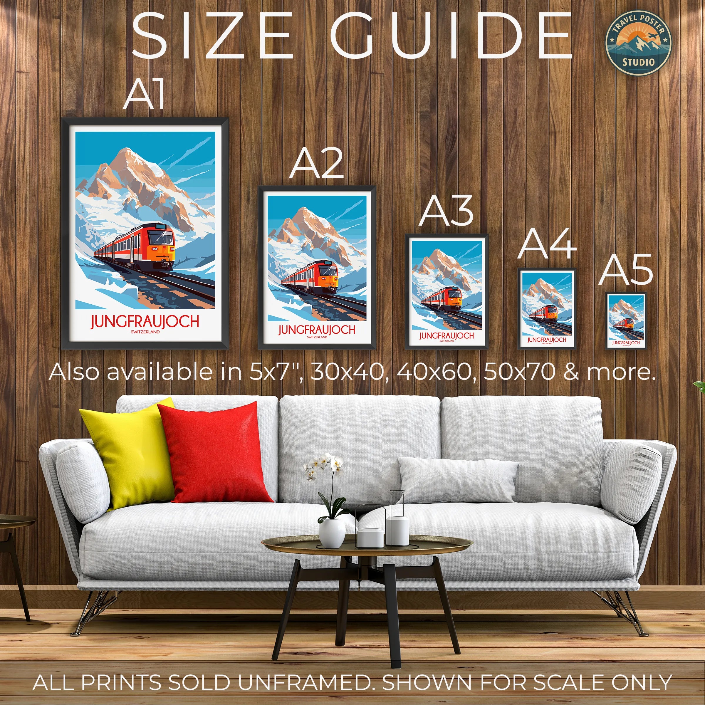 Jungfraujoch Souvenir Poster Print