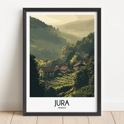Jura Retro Travel Illustration