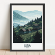 Jura Retro Travel Illustration