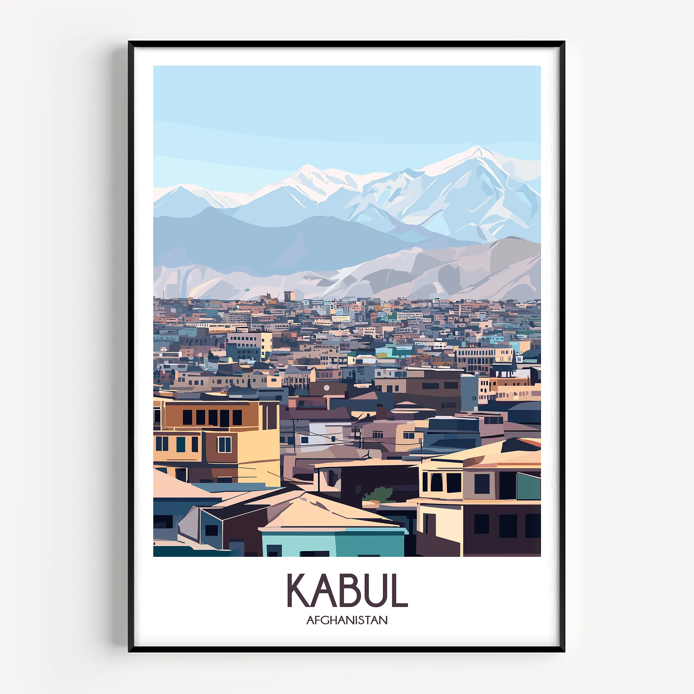Kabul Scenic Landscape Art