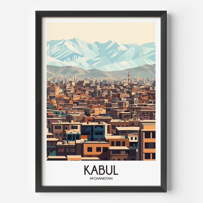 Kabul Vintage Style Print