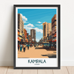 Kampala Modern Travel Poster