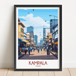 Kampala Retro Travel Illustration